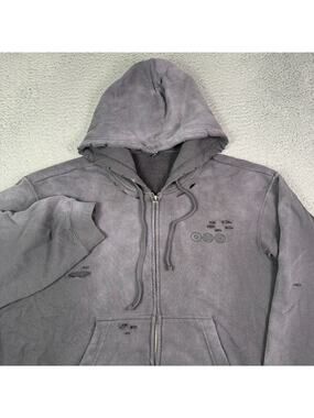 BTS Arirang Tour US Exclusive Charcoal Full Zip Hoodie Adult L Official